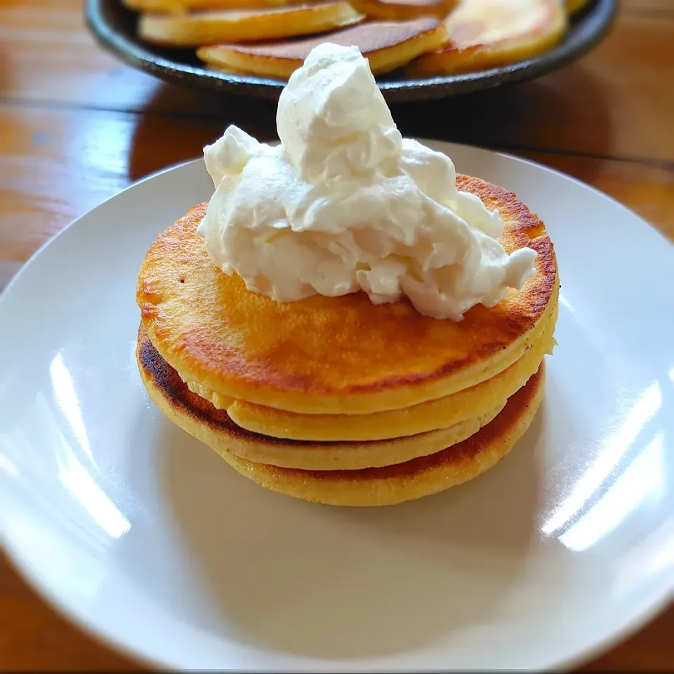 朝からパンケーキ🥞|mamaね～ねさん