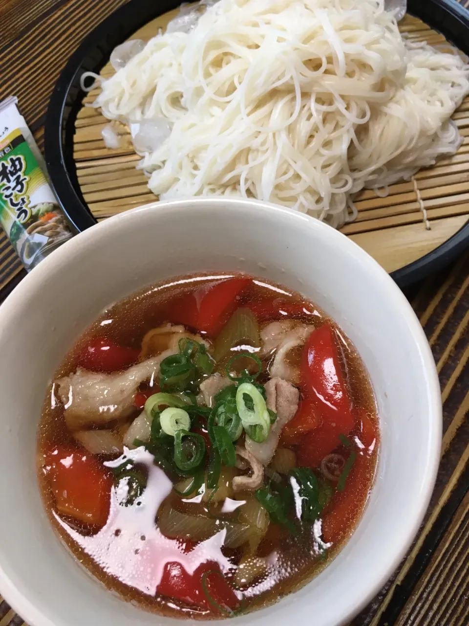 素麺でつけ麺lunch|ようか✩.*˚さん