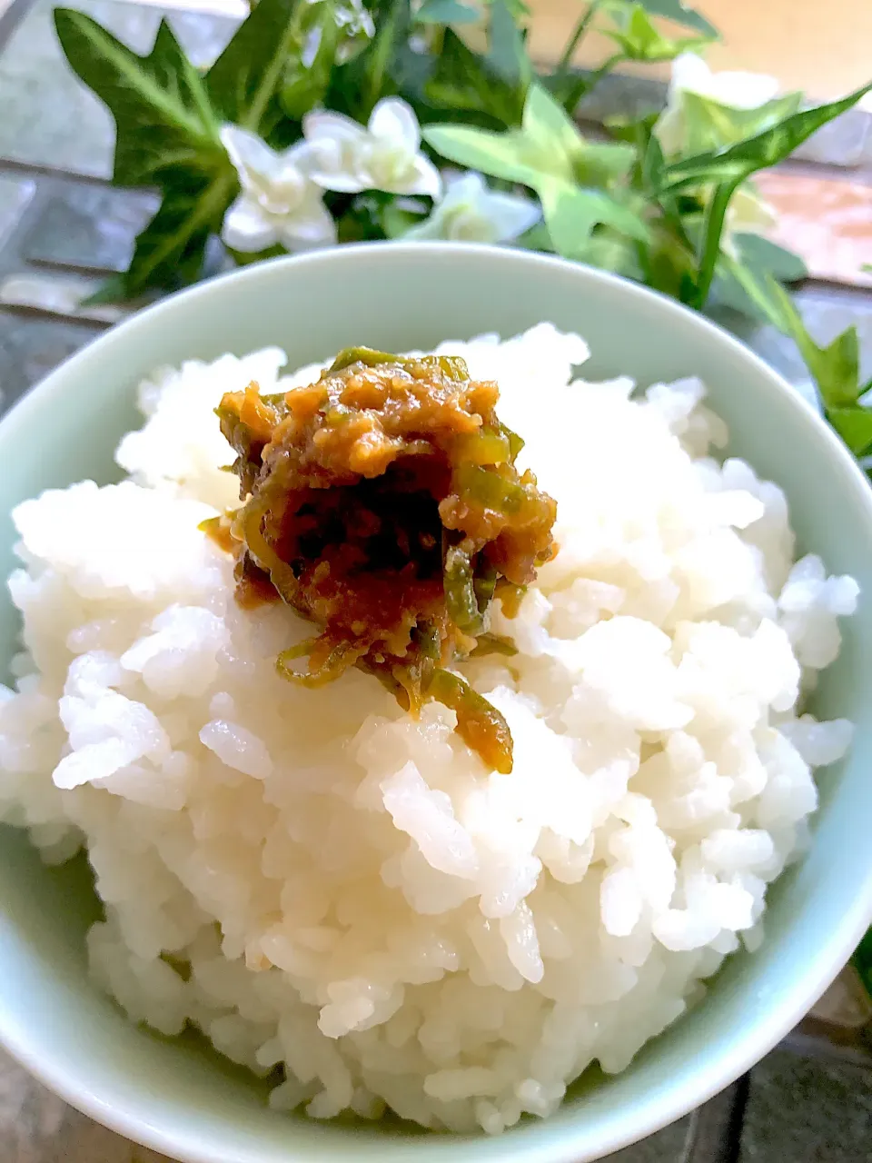 私の悪魔飯🦹‍♂️青唐辛子味噌ご飯🍚|みゆきさん