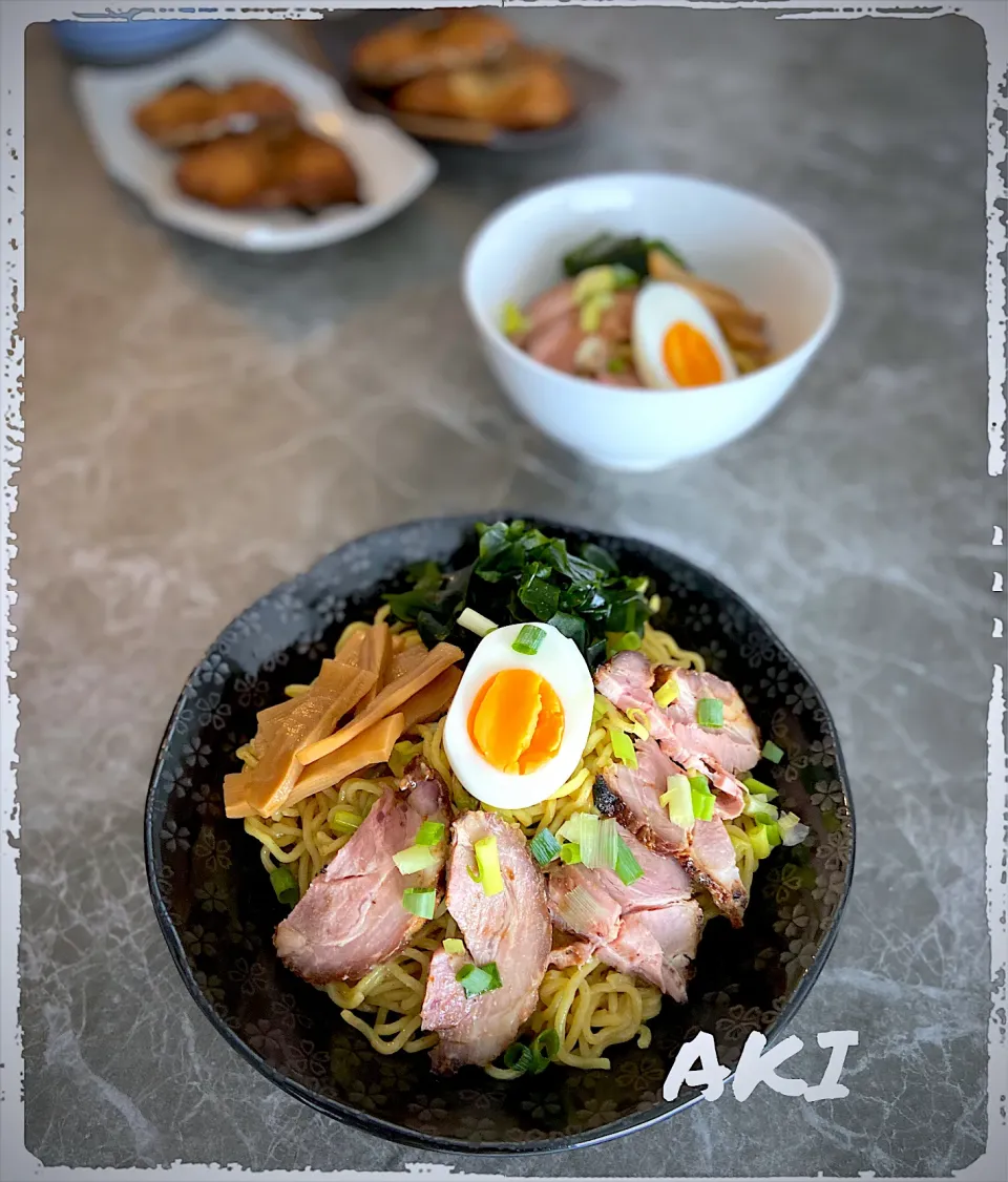 自家製焼豚のネギ香る油そば🍽|AKIさん