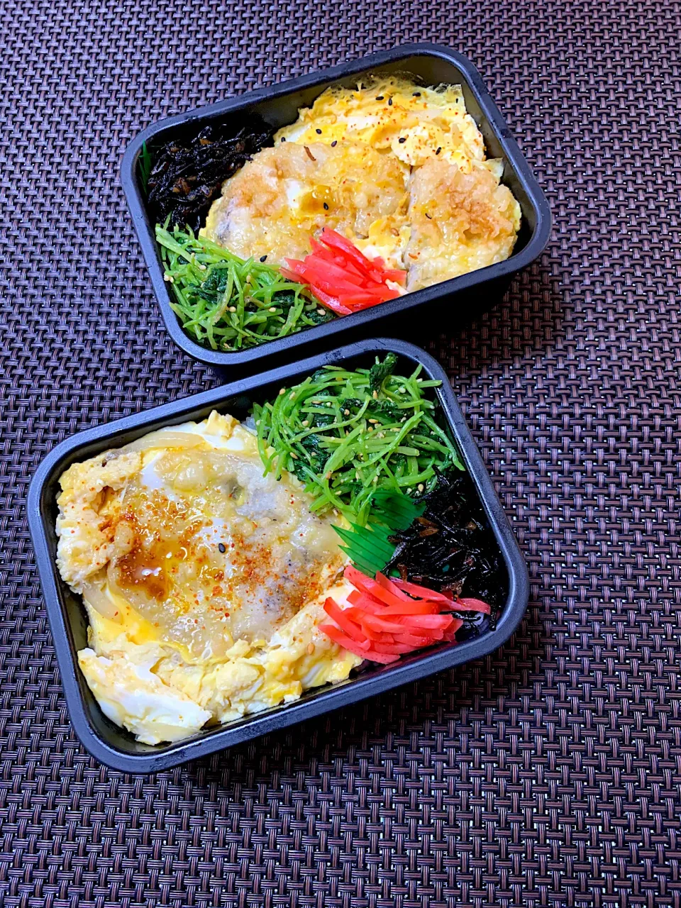 Snapdishの料理写真:れんこん天丼弁当|kiusoudaiさん