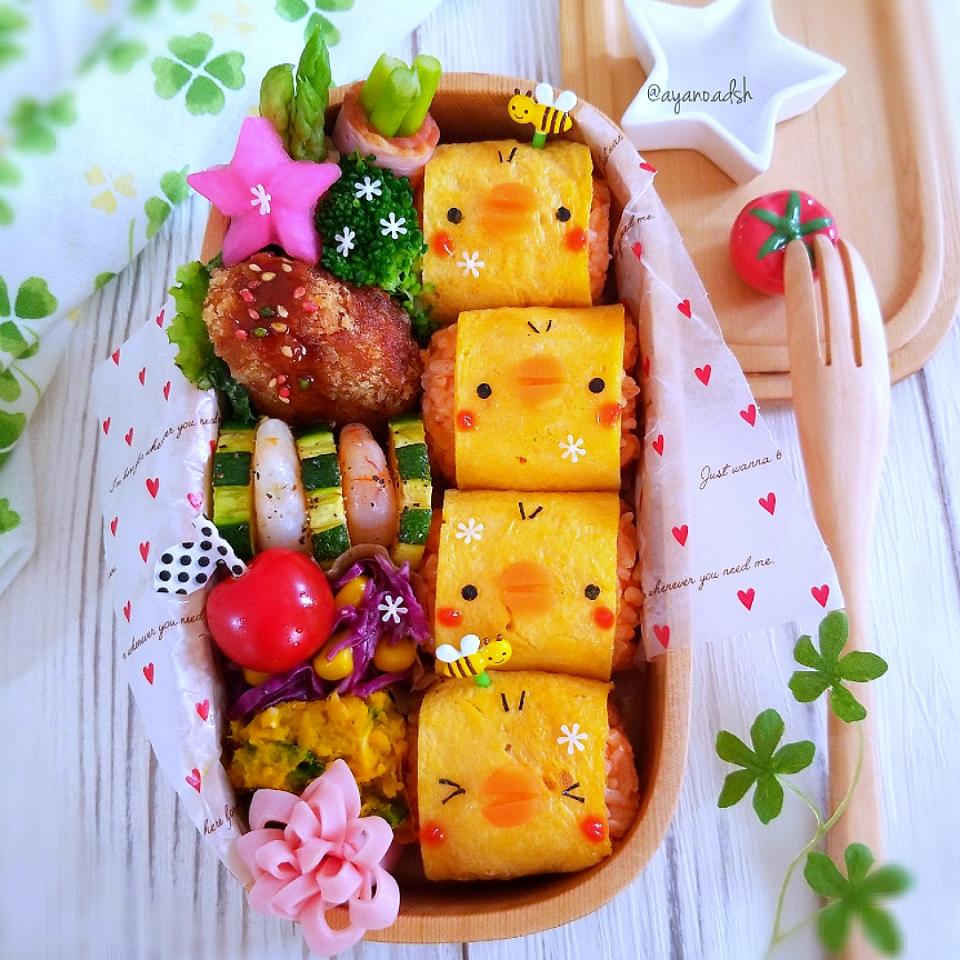 ピヨピヨロールオムライス弁当/ayano.adsh | SnapDish[スナップ 