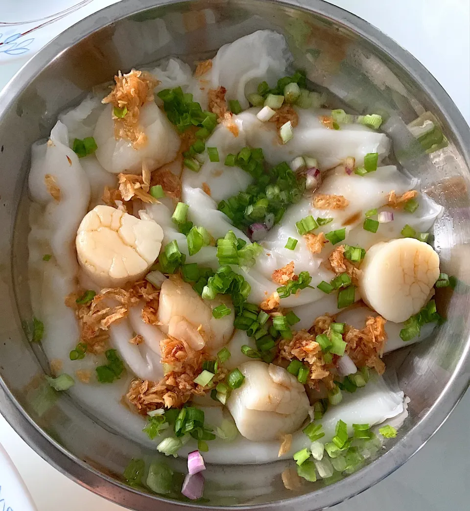 Chee cheong fun with scallops|Ong Sor Fernさん