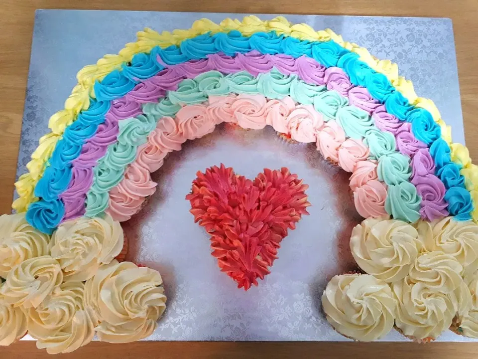 pullapart rainbow cupcakes|Shanaさん