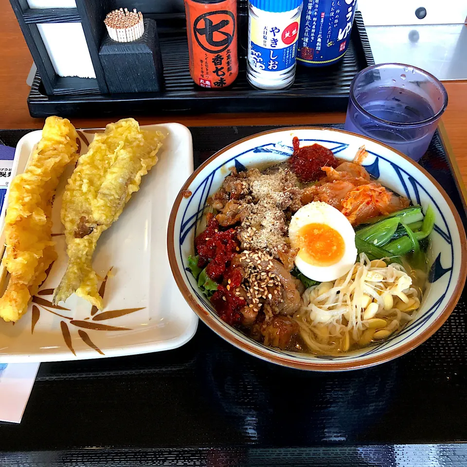 辛々焼肉冷麺😋　丸亀製麺|すかラインさん