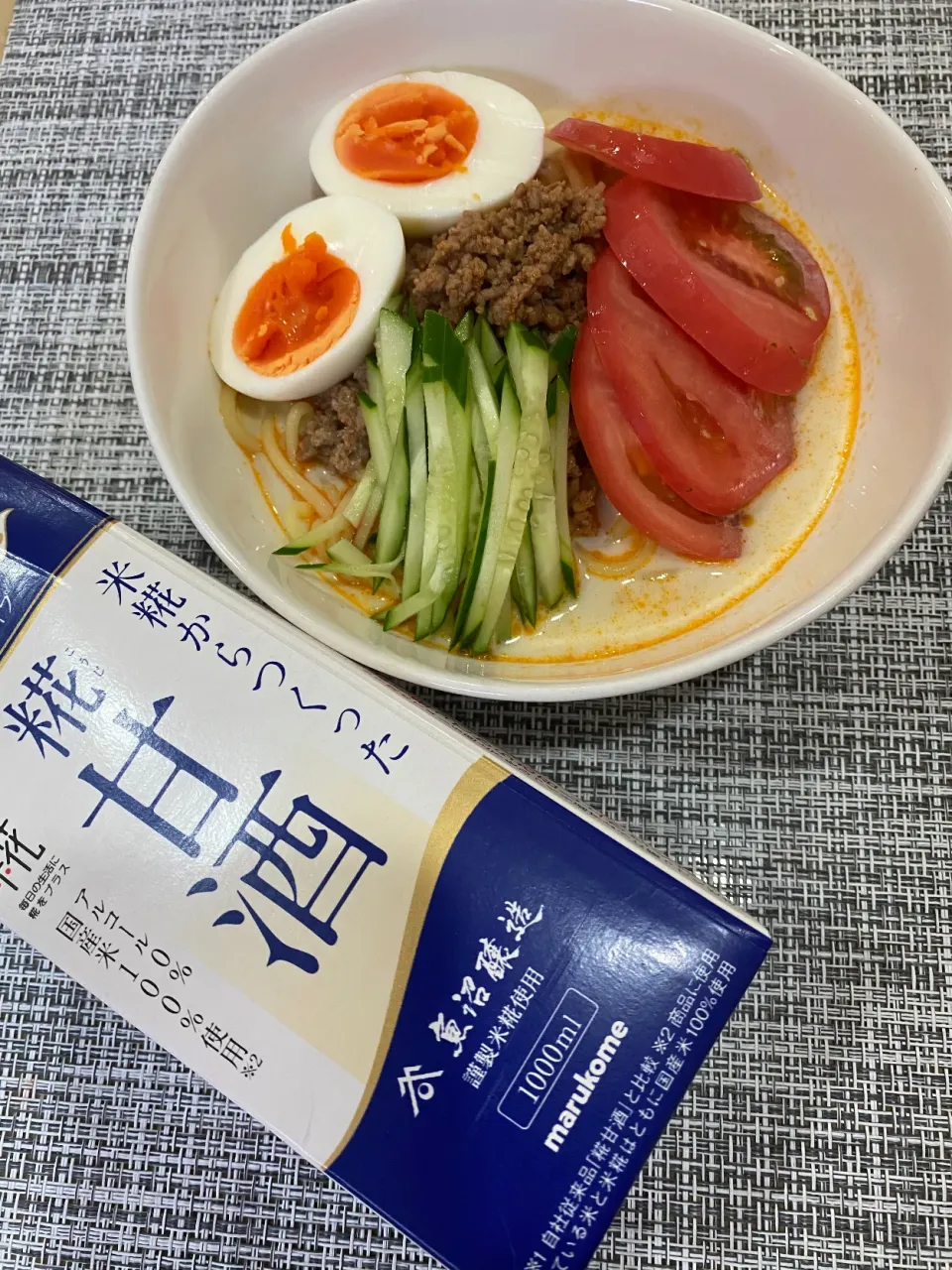 糀甘酒を使って冷し坦々麺|まきさん