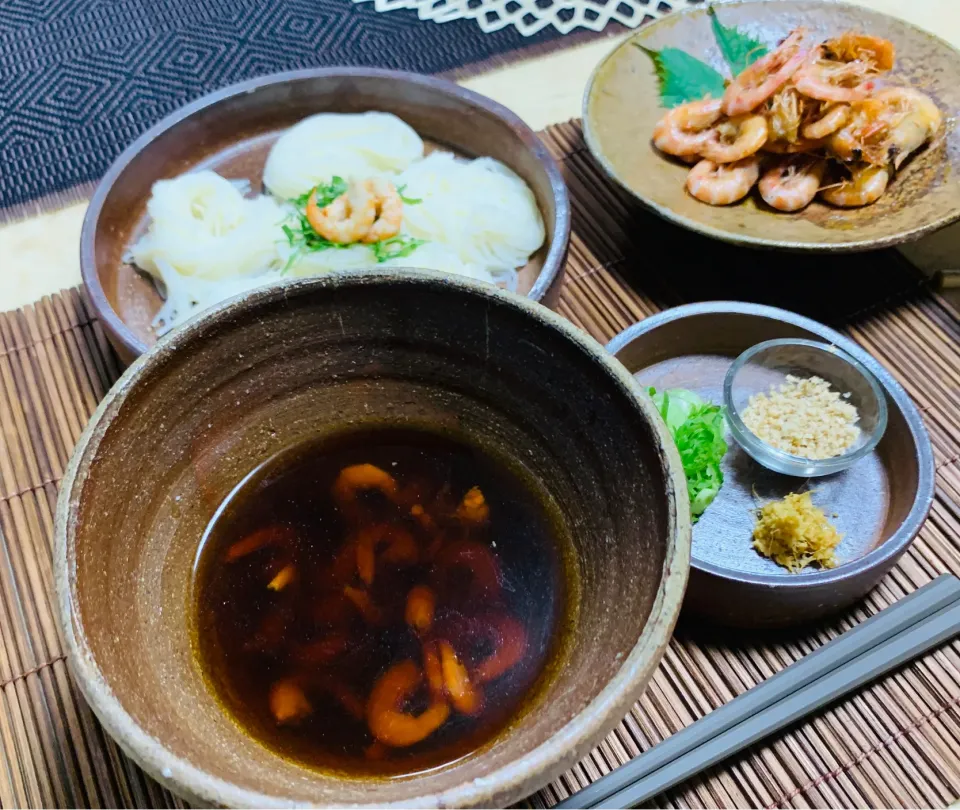 がらえびのつゆで食べるお素麺|tokoさん