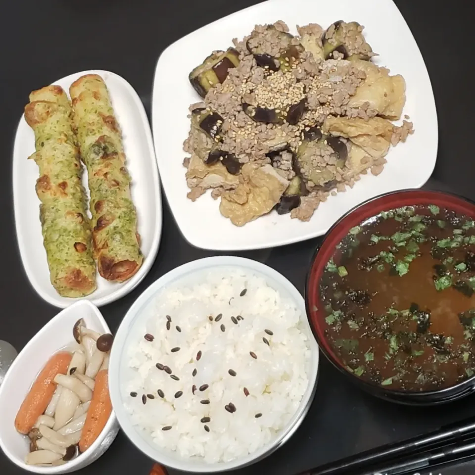 茄子と挽肉の白だし炒め|Yukiさん