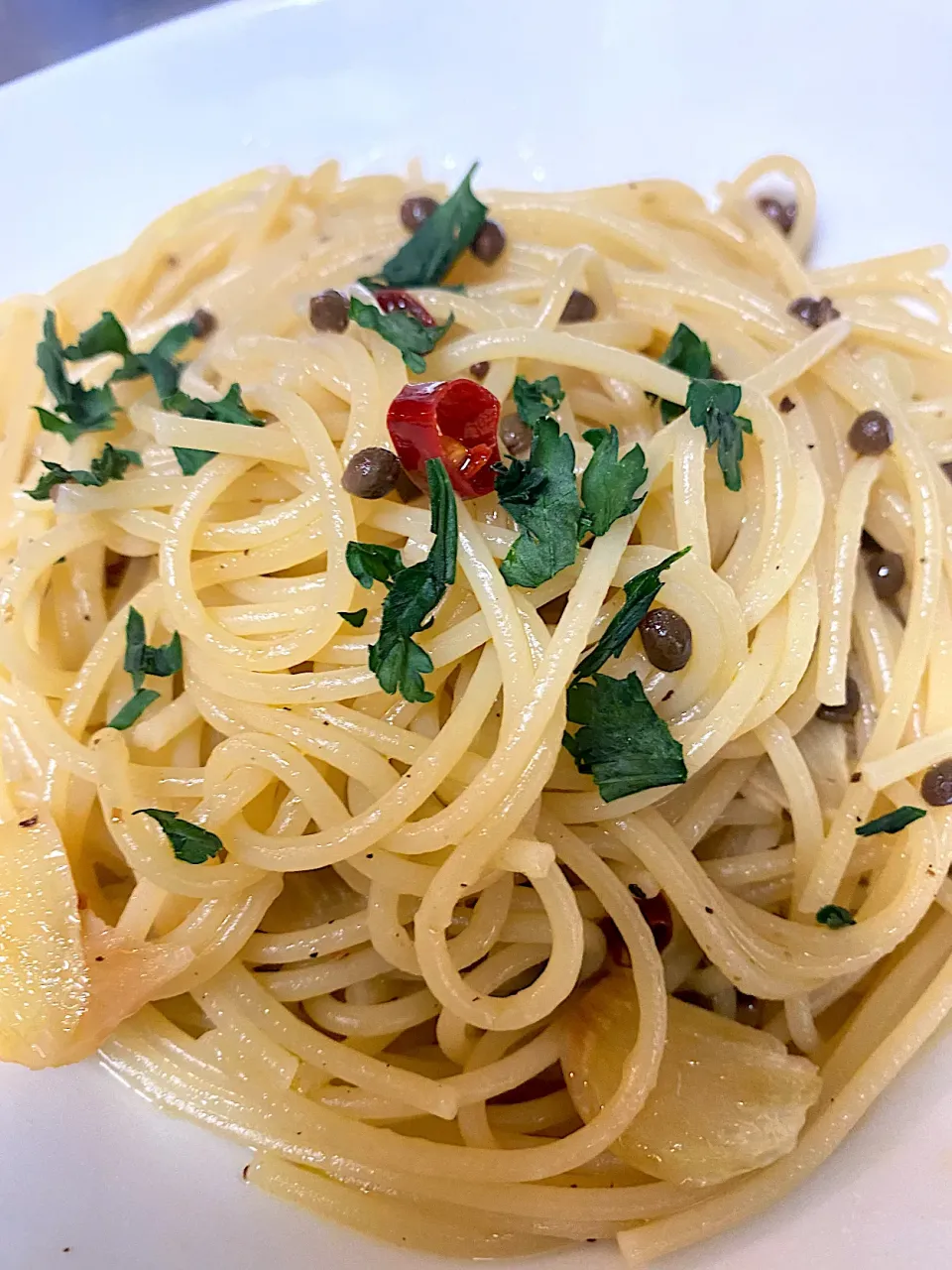 生胡椒のペペロンチーノ|OLの気ままご飯🍽さん