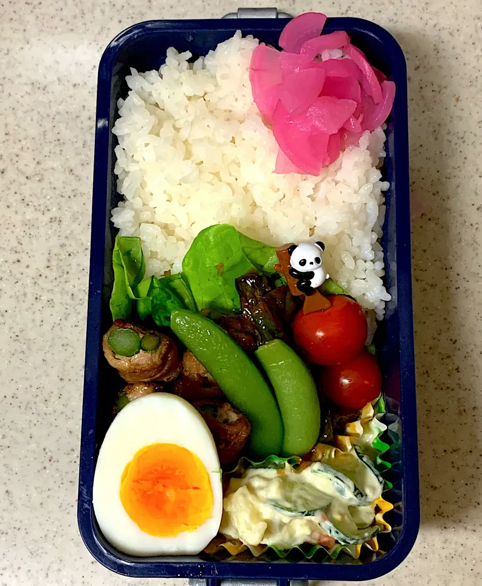 アスパラの豚肉巻き弁当|besさん