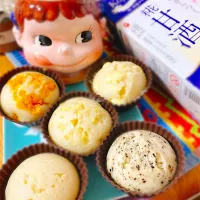 手掴み食べシリーズ♡麹甘酒さんでふわモチ蒸しパン。