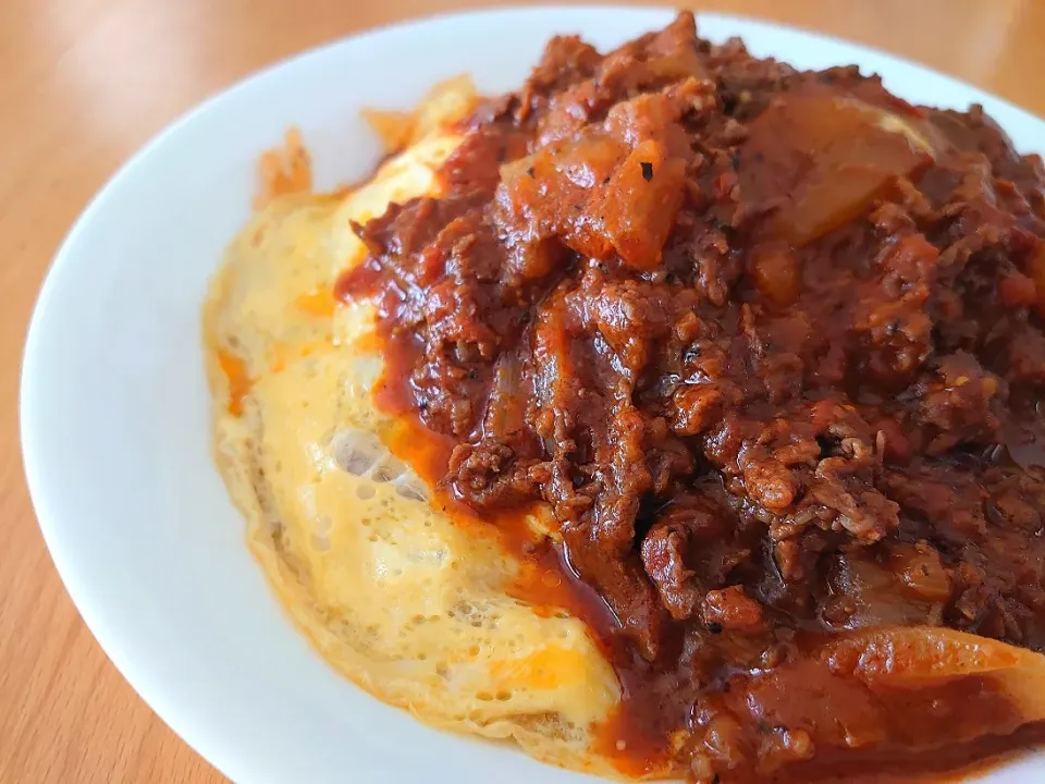 悪魔的大盛オムライス|cookingパパ五郎さん