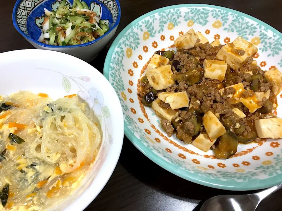 Snapdishの料理写真:8/3 麻婆豆腐茄子|sunrisedxさん