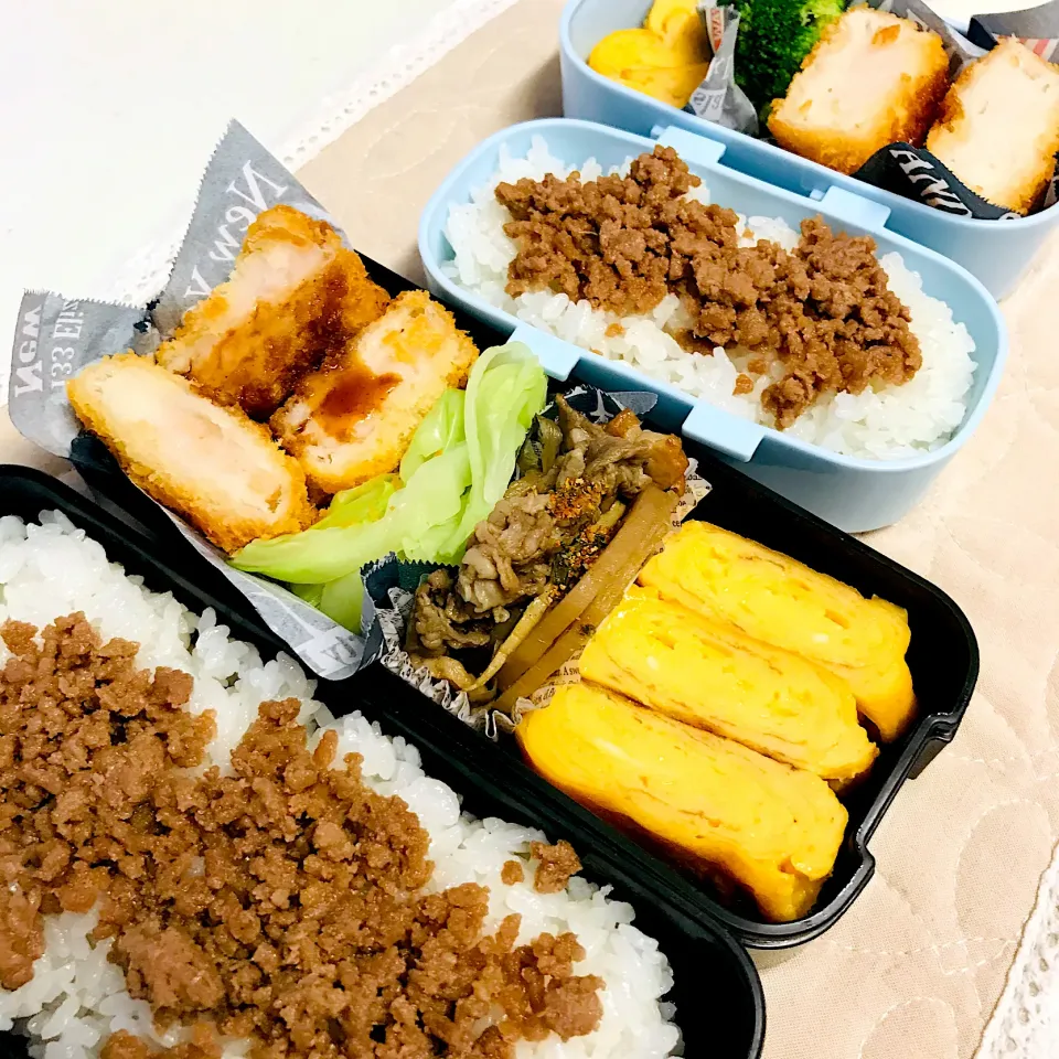 旦那さんと学童次男のお弁当🍱|だまさん