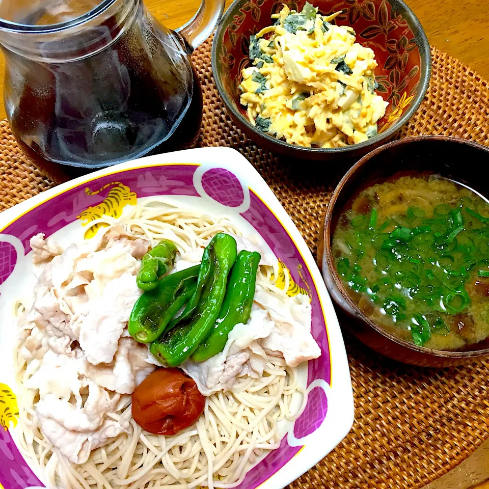 豚しゃぶ梅ぶっかけ蕎麦|トッチーさん