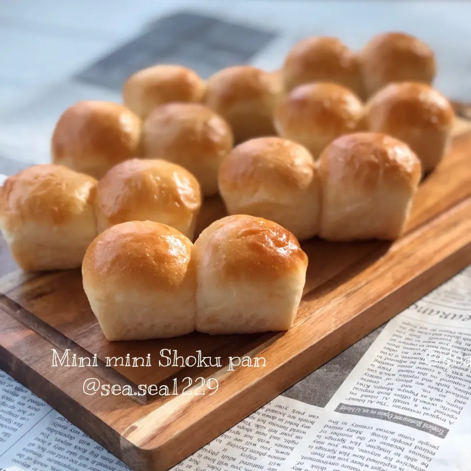 Snapdishの料理写真:ミニミニ食パン🍞|seaさん