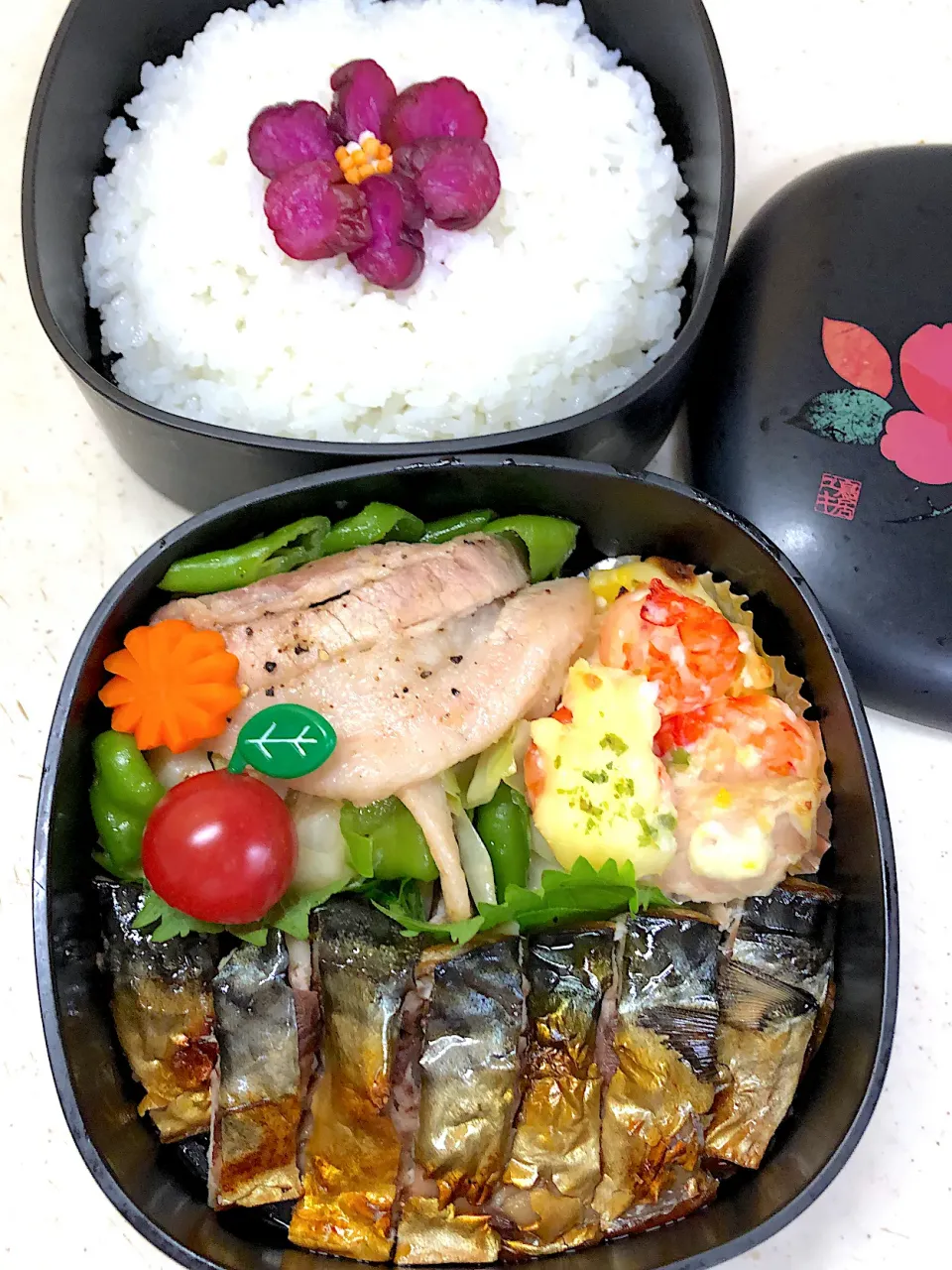 Snapdishの料理写真:塩サバ弁当|teteさん