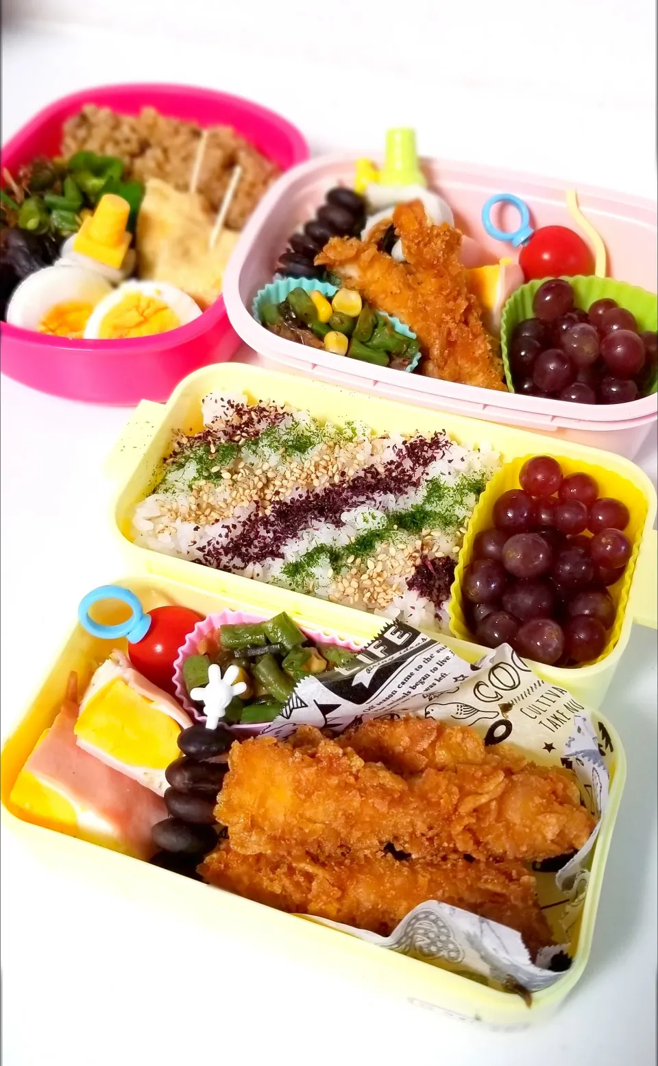 8/5三人弁当|ゆきこさん