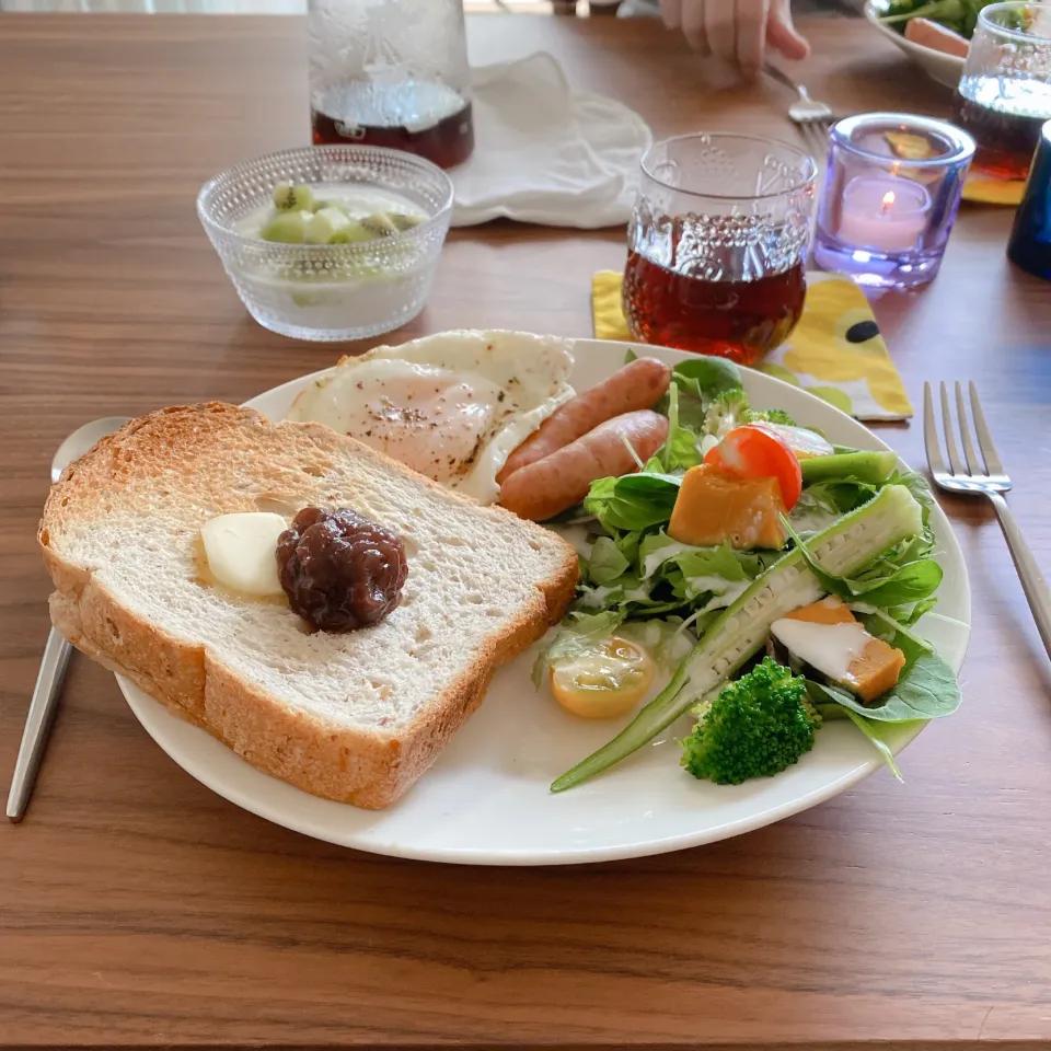 餡バタートーストで土曜日の朝ごパン|gintanさん