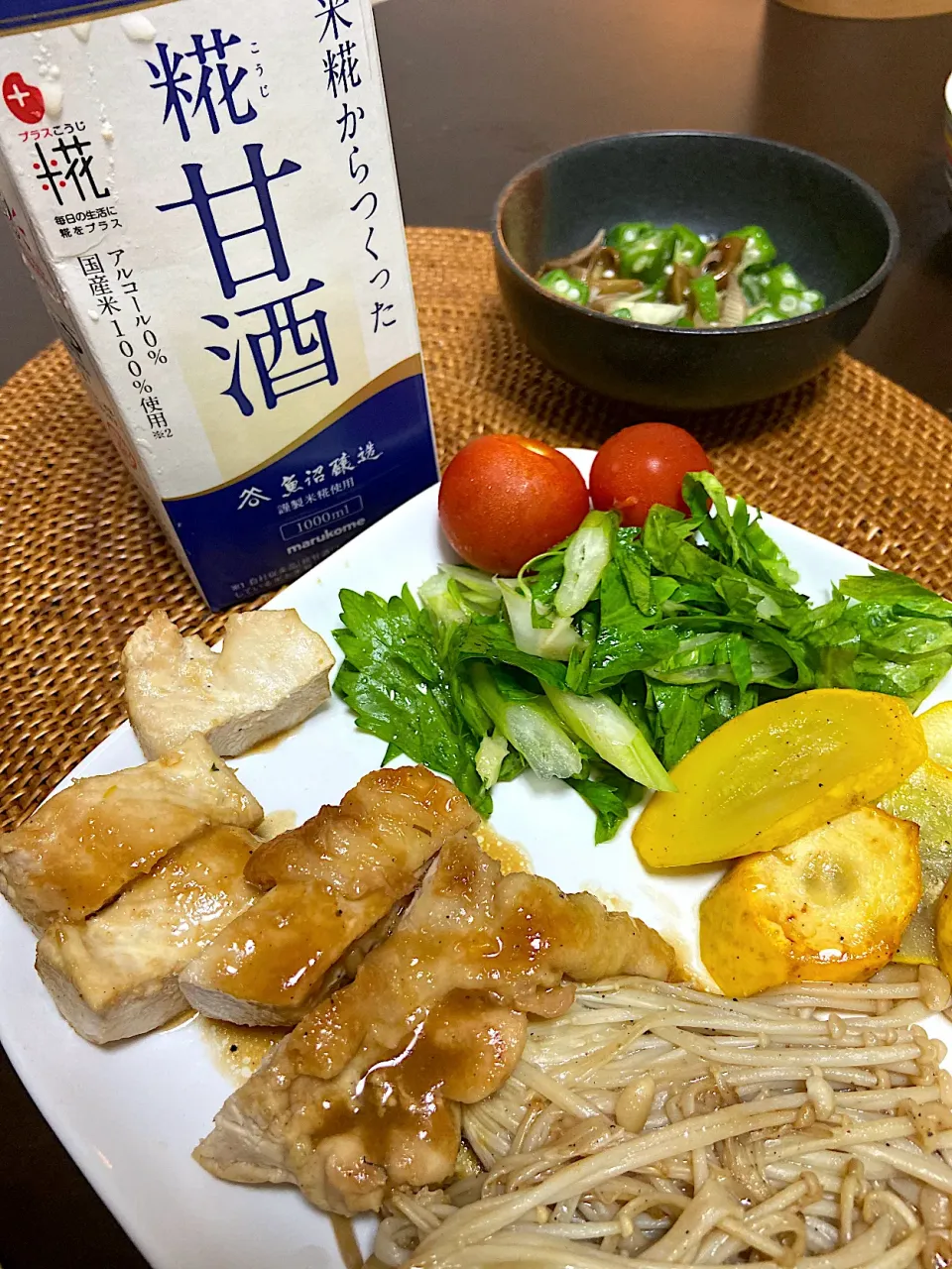 麹甘酒で鶏の照り焼き|みにゃんさん