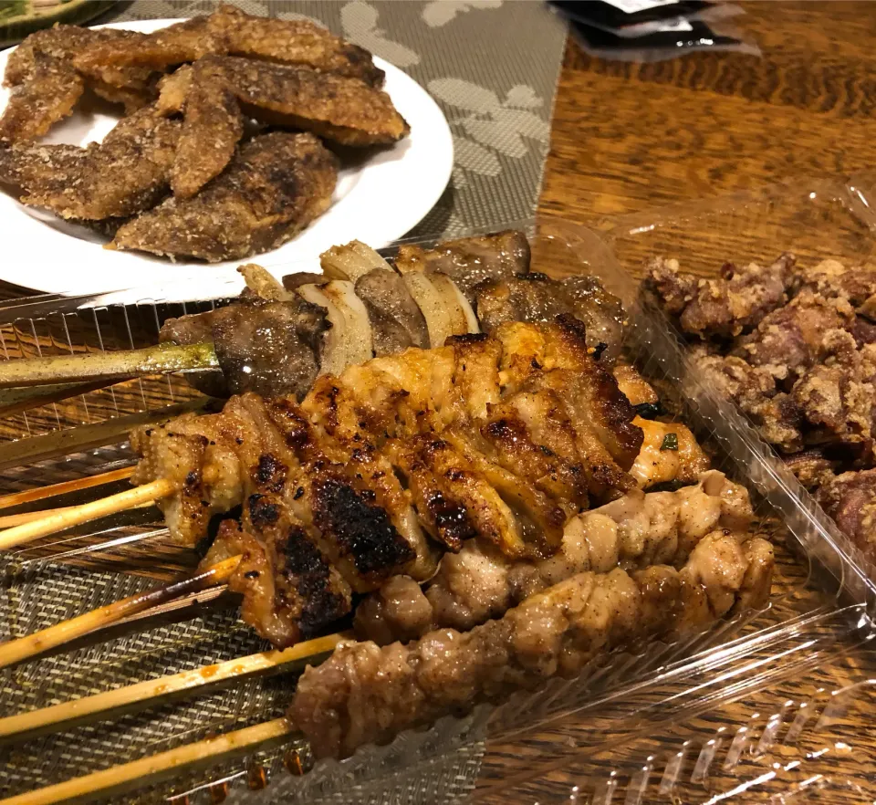 焼き鳥、手羽唐、砂肝唐揚げ by新八|amiさん