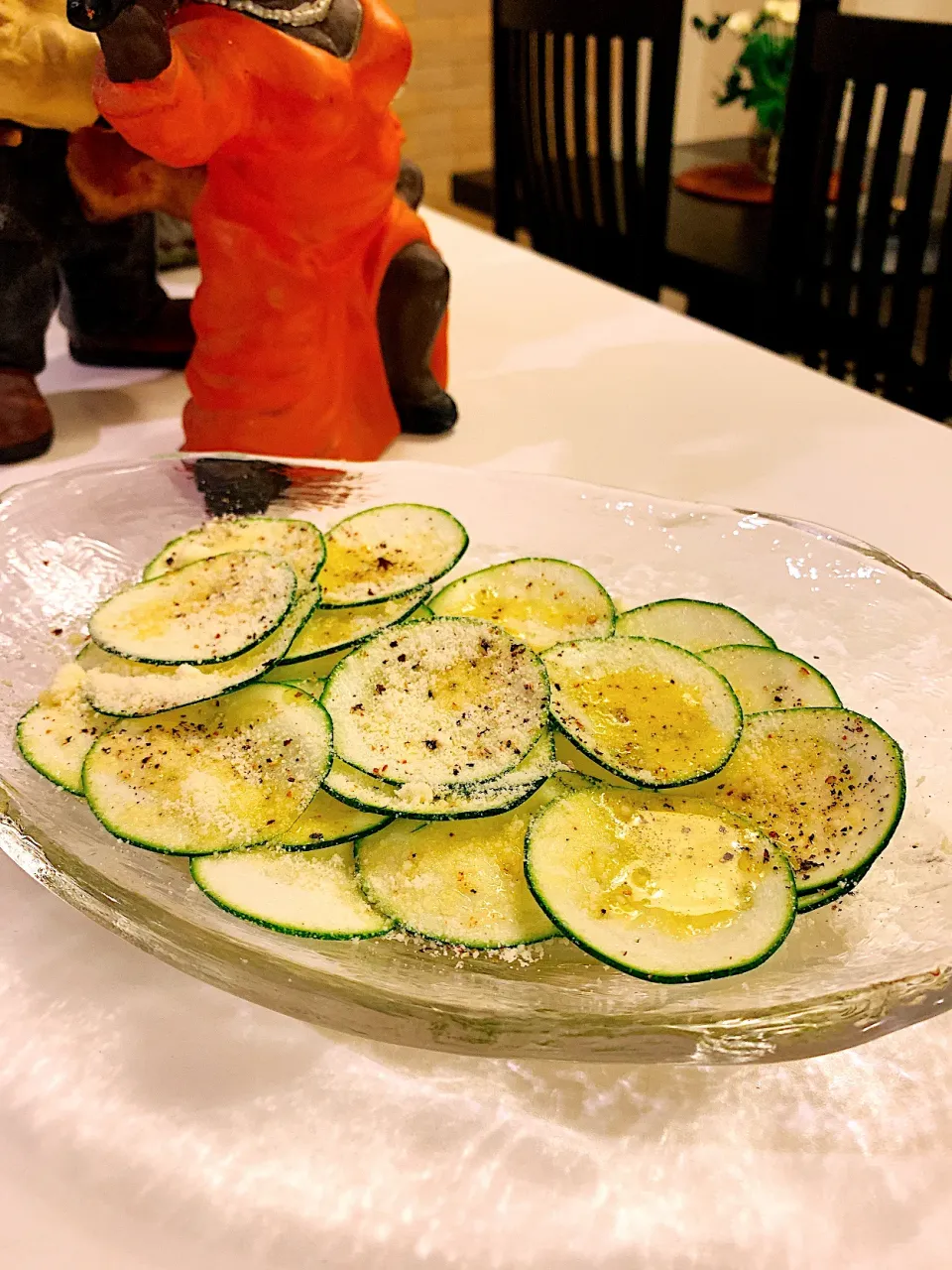 Snapdishの料理写真:ズッキーニのカルパッチョ|Fumiko Aburataniさん