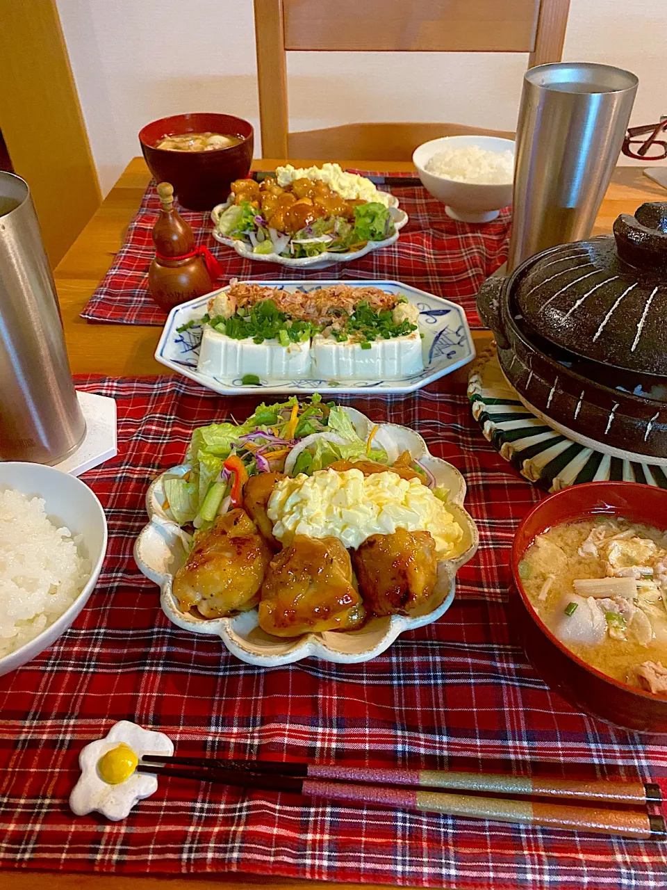 Snapdishの料理写真:鶏照り定食〜|はるたそさん