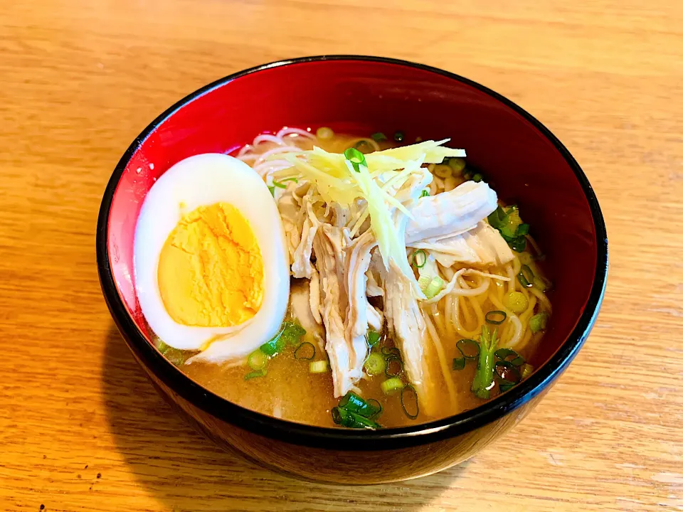 夏の味噌汁🌻冷たい味噌汁de鶏肉素麺♡ほんだしモニター|いちごさん