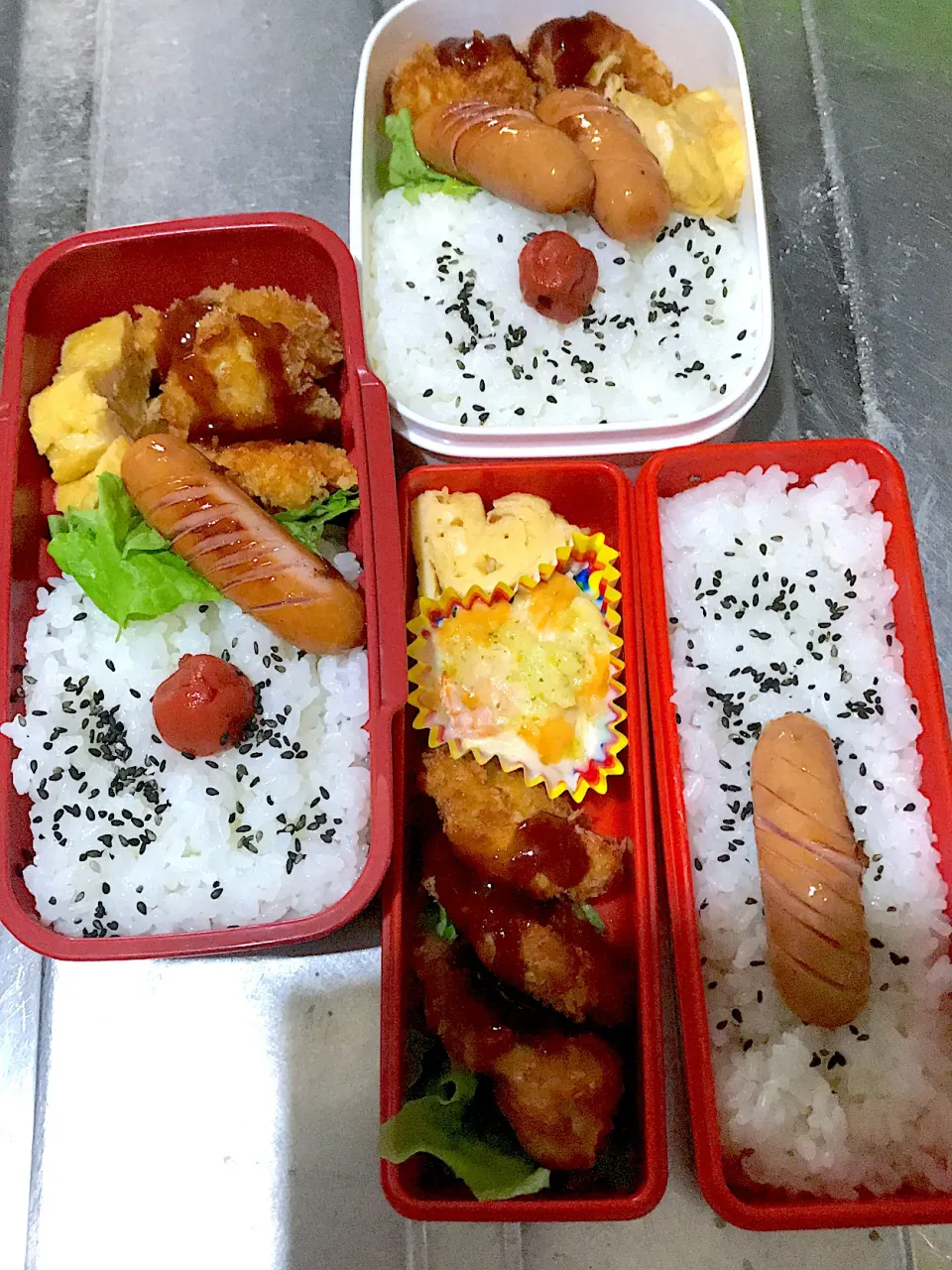 チキンカツのお弁当♪(3人分)|こーやさん