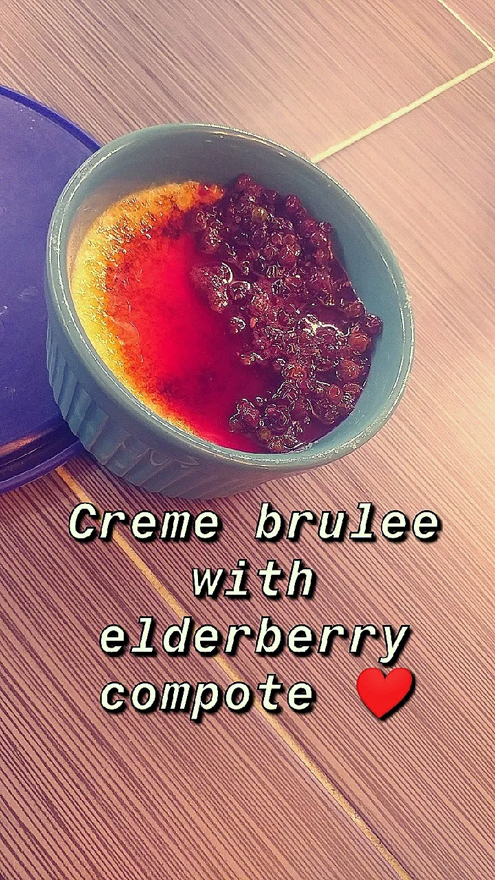 creme brule with an elderberry compote|cwalker12396さん