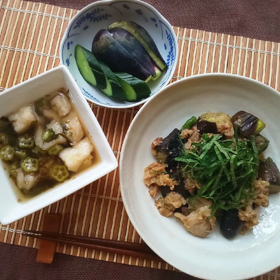 茄子と豚肉の胡麻味噌甘酒炒め|真希さん