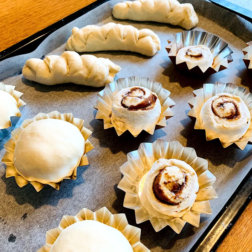 朝ごパン発酵して→焼きます|いちごさん