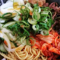 Snapdishの料理写真:ビビン麺風そうめん|よそもん おはぎさん