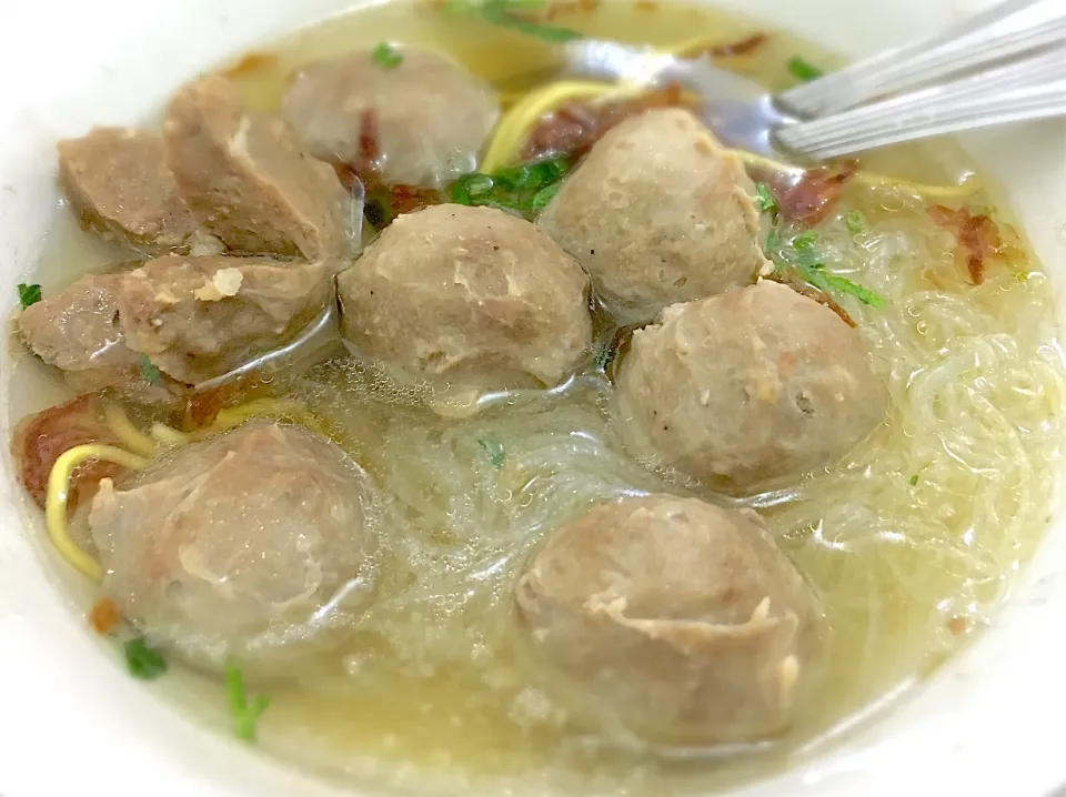 Snapdishの料理写真:Indonesian beef meatball (インドネシアのミートボール), i posted one of recipe here (ここにミートボールのレシピの一つを投稿しました)|MI 「いどりす」さん