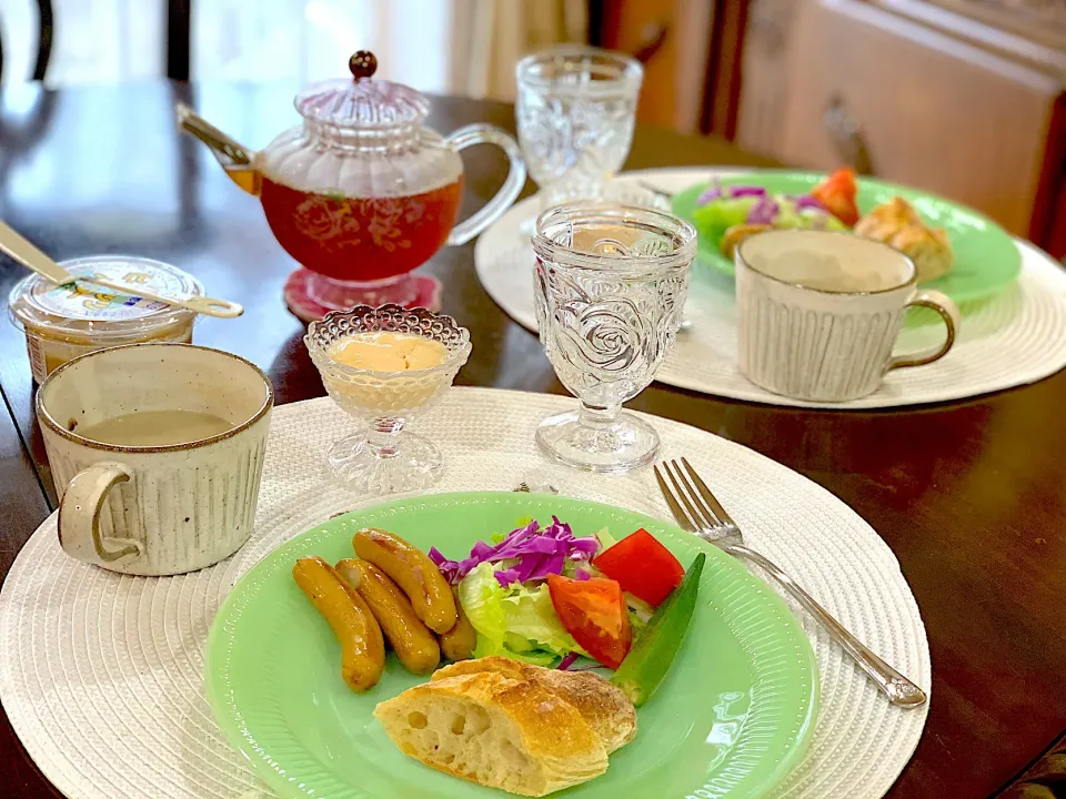 朝ごはん🥖　美味しいフランスパン✨|Seikoさん