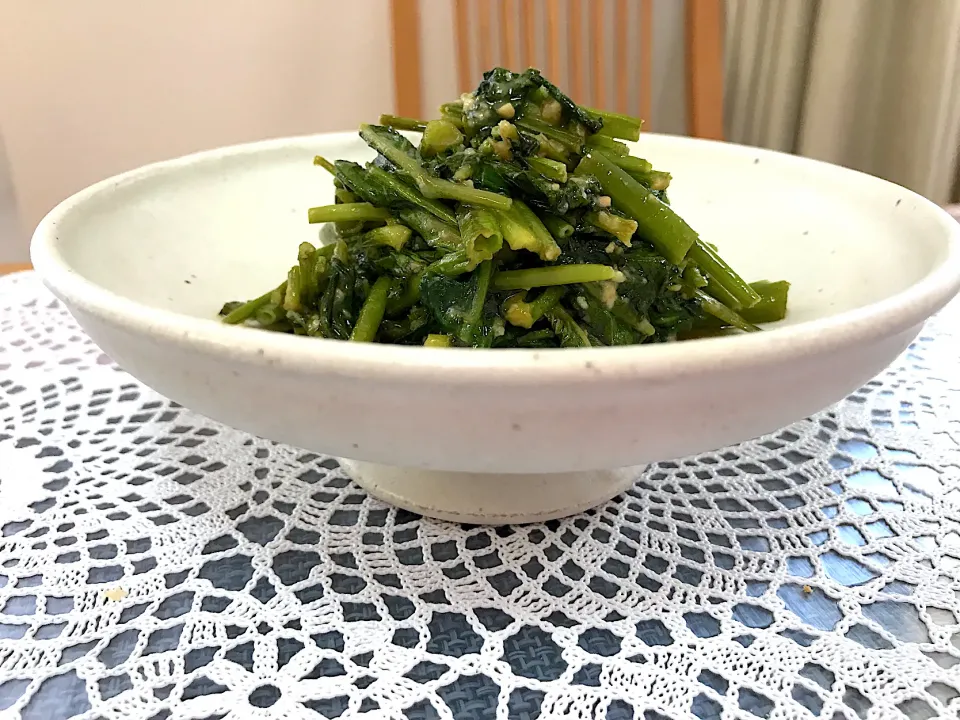 エンサイの味噌炒め🌿|えいぽんさん