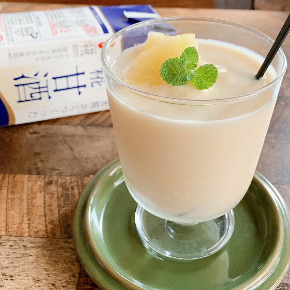 パイン缶詰 de 飲むヨーグルト🍍