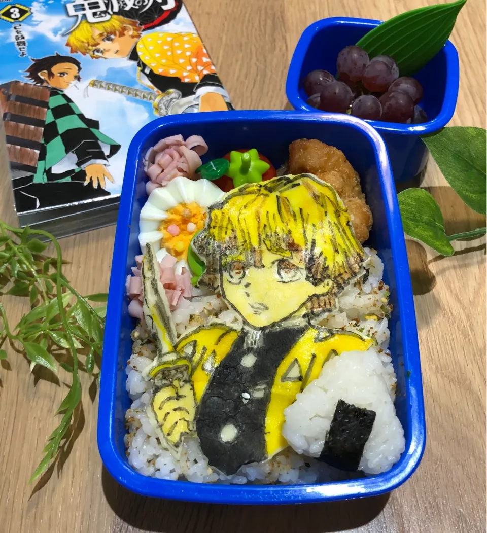 Snapdishの料理写真:鬼滅の刃⚔ 善逸風　学童弁当|tsumuchiさん