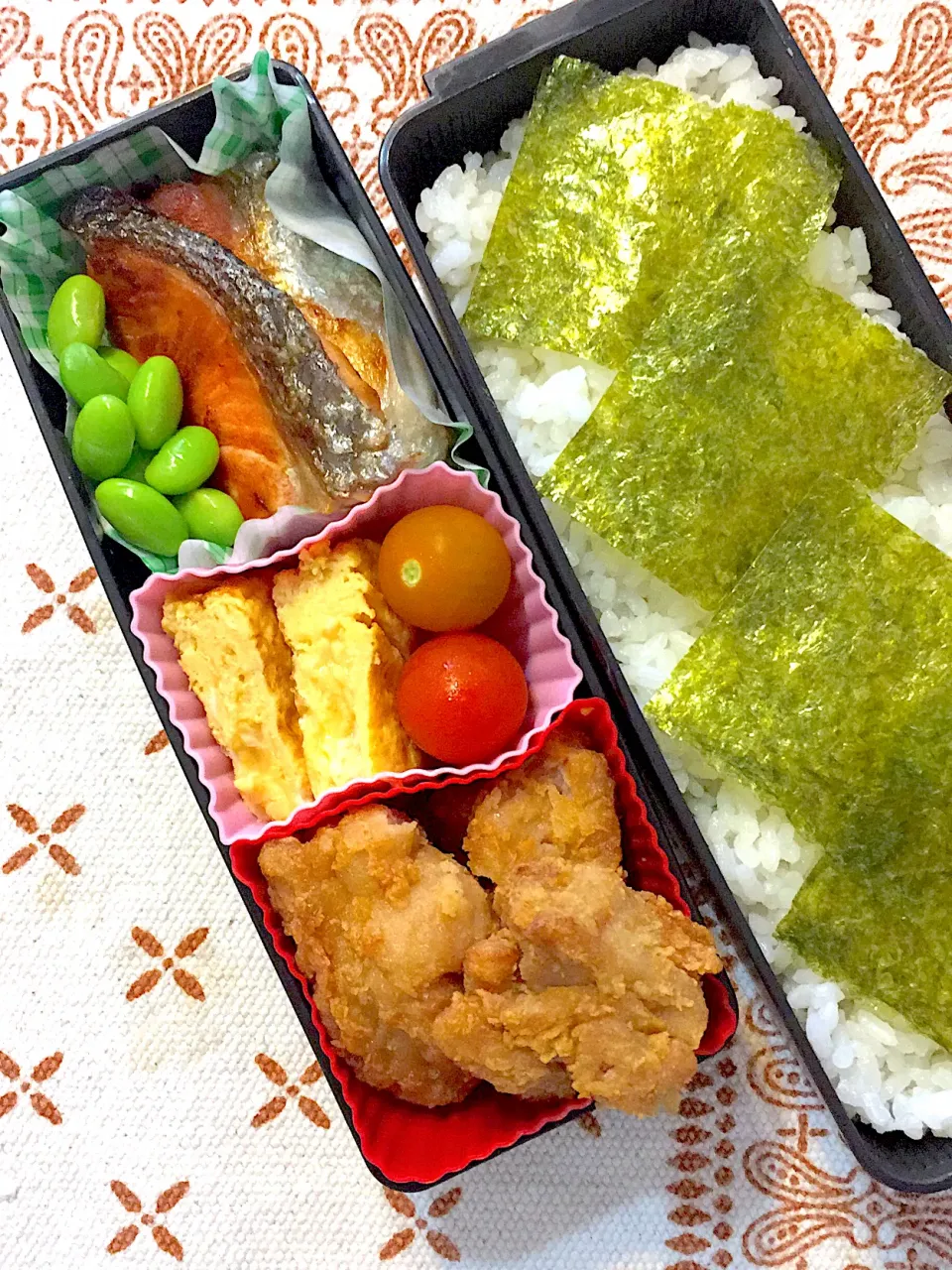 8/7☆旦那☆しゃけカラ弁当|ちーさん