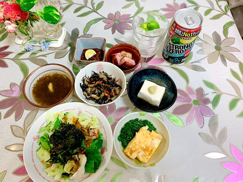 Snapdishの料理写真:今日の晩酌|ちーさんさん