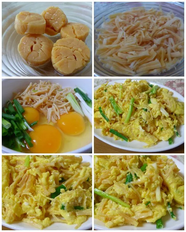 scrambled eggs with dried scallop|steven z.y.さん