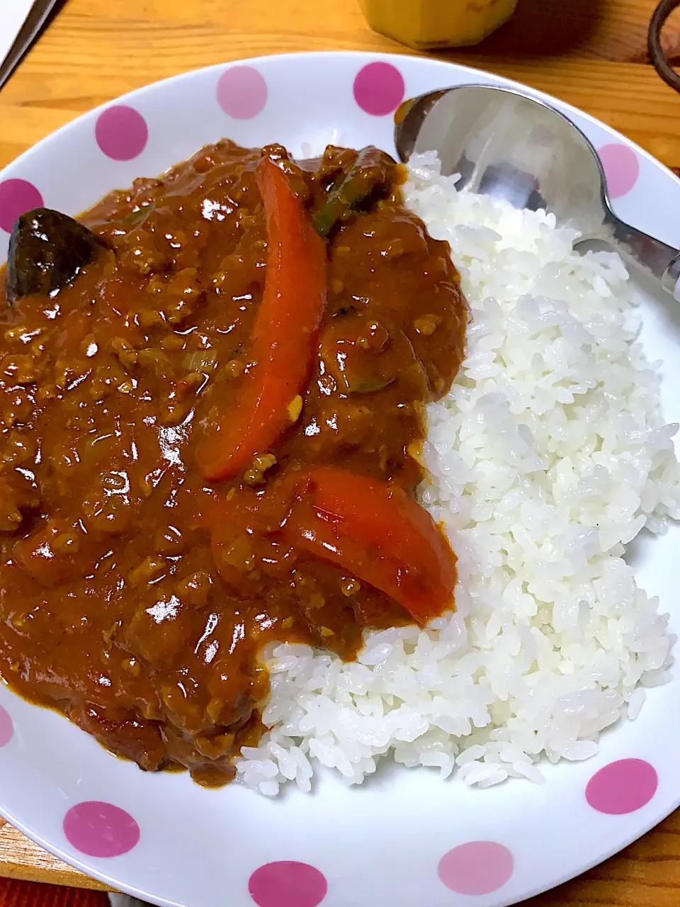 Snapdishの料理写真:ひき肉と夏野菜のトマトカレー|kaaaaaさん