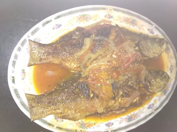 Snapdishの料理写真:ikan siakap stim limau madu|niky amiraさん