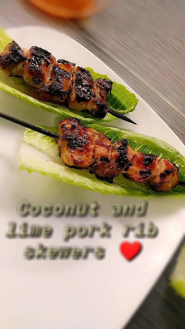 coconut and line pork rib skewers|cwalker12396さん