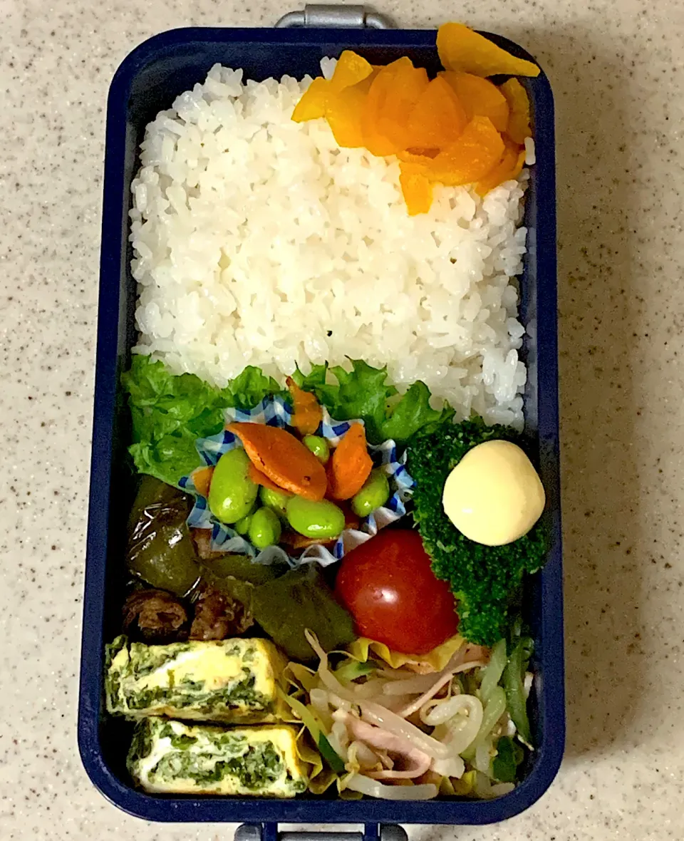 Snapdishの料理写真:牛肉とピーマンの炒め物弁当|besさん