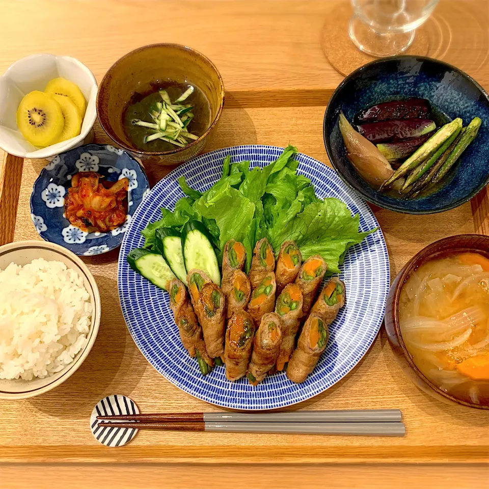 Snapdishの料理写真:野菜の肉巻き|tooonさん