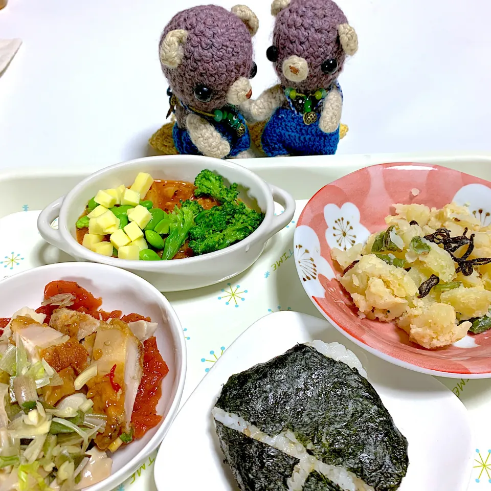 Snapdishの料理写真:晩ご飯(*´꒳`*)|chagashiさん