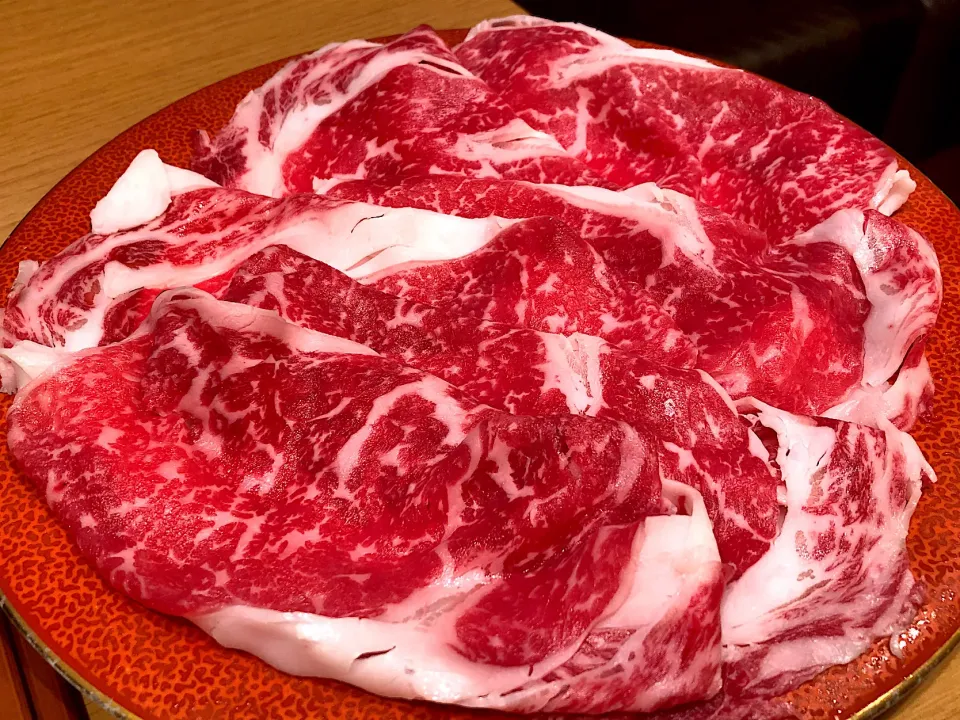 Snapdishの料理写真:尾張牛しゃぶしゃぶ🥩🐂|ゆうじ.さん