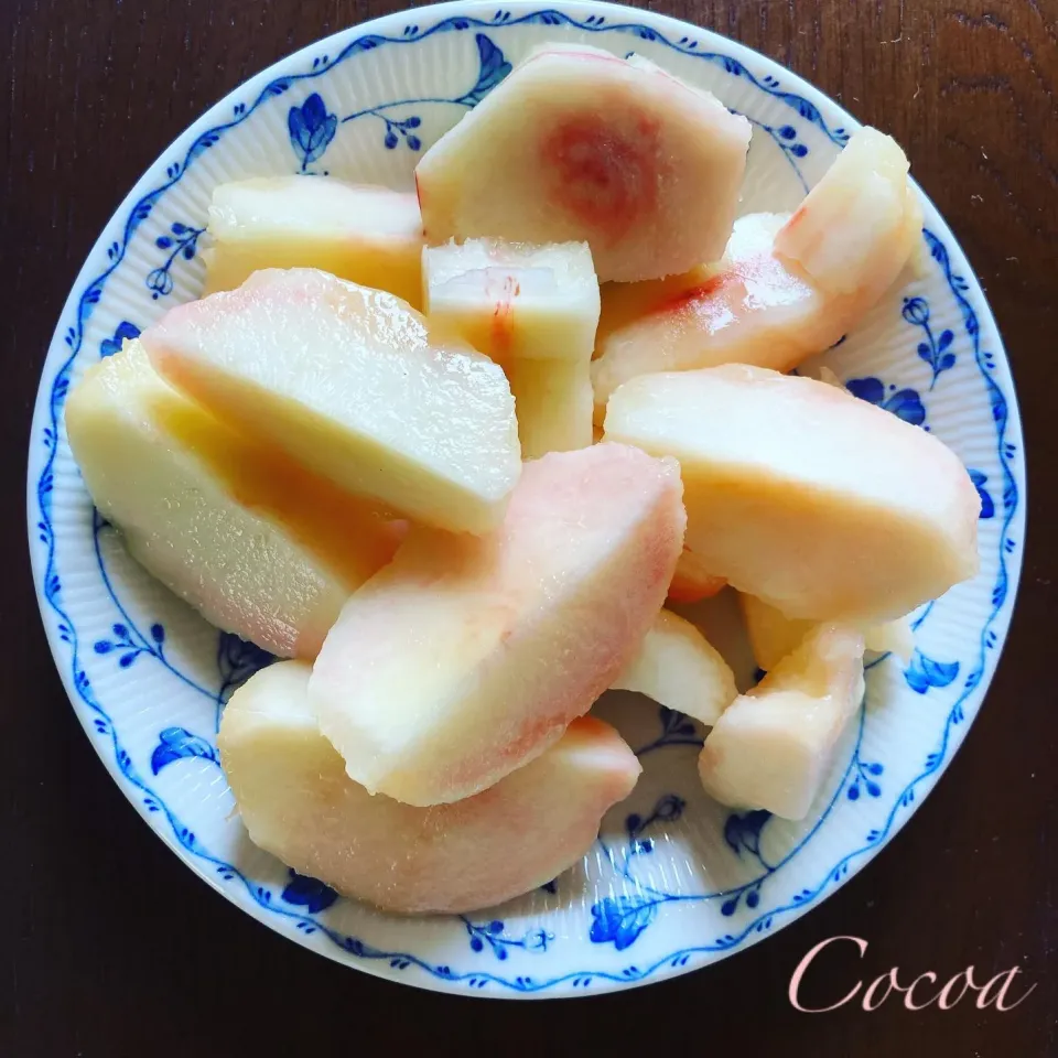 桃🍑カットしました|cocoaさん