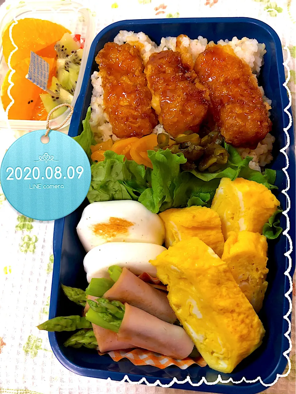 イカ天のせ弁当|harutomomamaさん